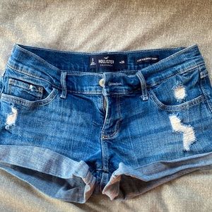 Hollister denim low rise short